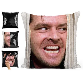 Štai Johnny Jack Nicholson china pagalvę | china Užvalkalas | Dviejų spalvų pagalvę | dovana jai | dovana jam | magic pagalvė